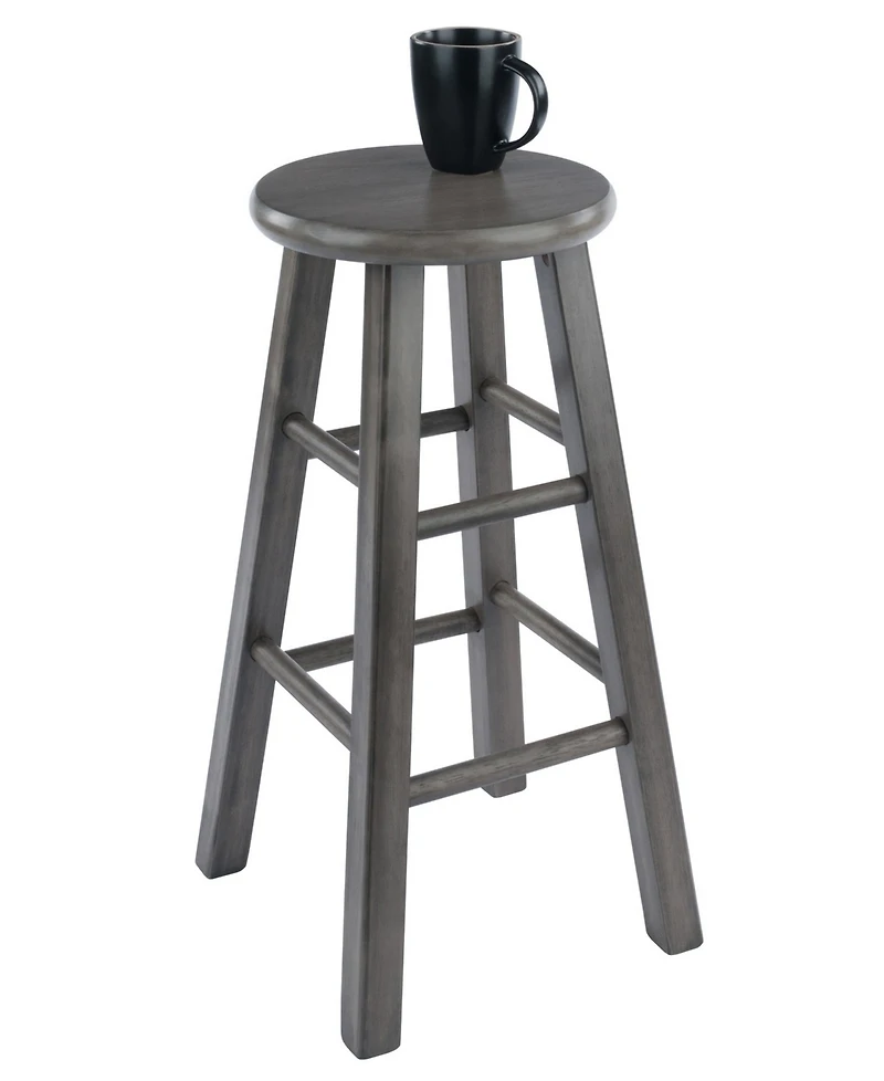 Winsome Ivy 24.2" Wood Square Leg Counter Stool