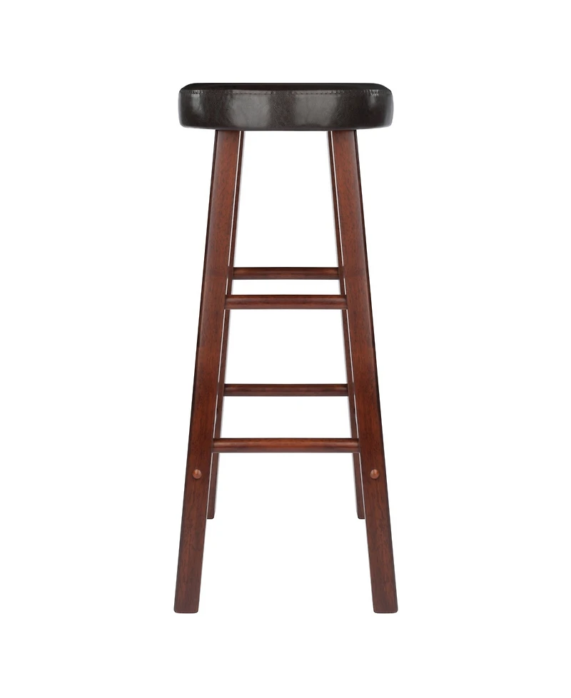 Winsome Maria 2-Piece Wood Cushion Seat Bar Stool Set