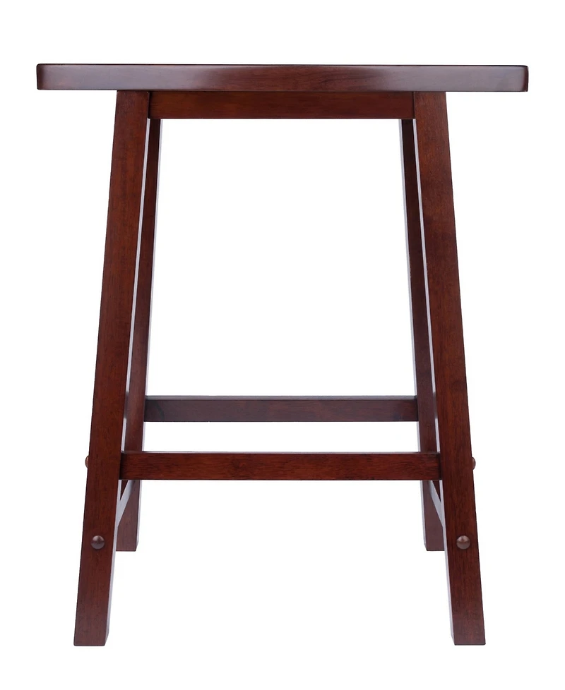 Winsome Katashi 23.78" Wood Fan Shape Counter Stool