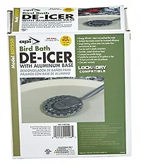 Api 250W Bird Bath De-Icer with Aluminum Base, Silver