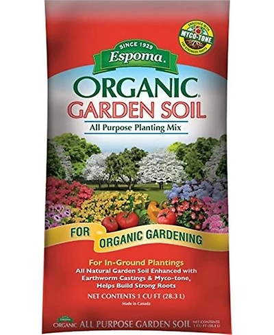 Espoma APGS1 Organic Garden Soil All Purpose Planting Mix, 1 Cf
