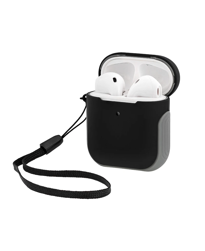 WITHit Black and Grey Sport Cover designed for Apple AirPods