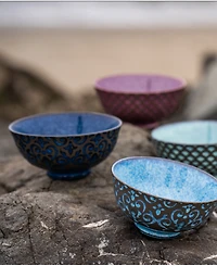 Bia Cordon Bleu Set of Four Ooh La La Arabella Bowls, 10 oz
