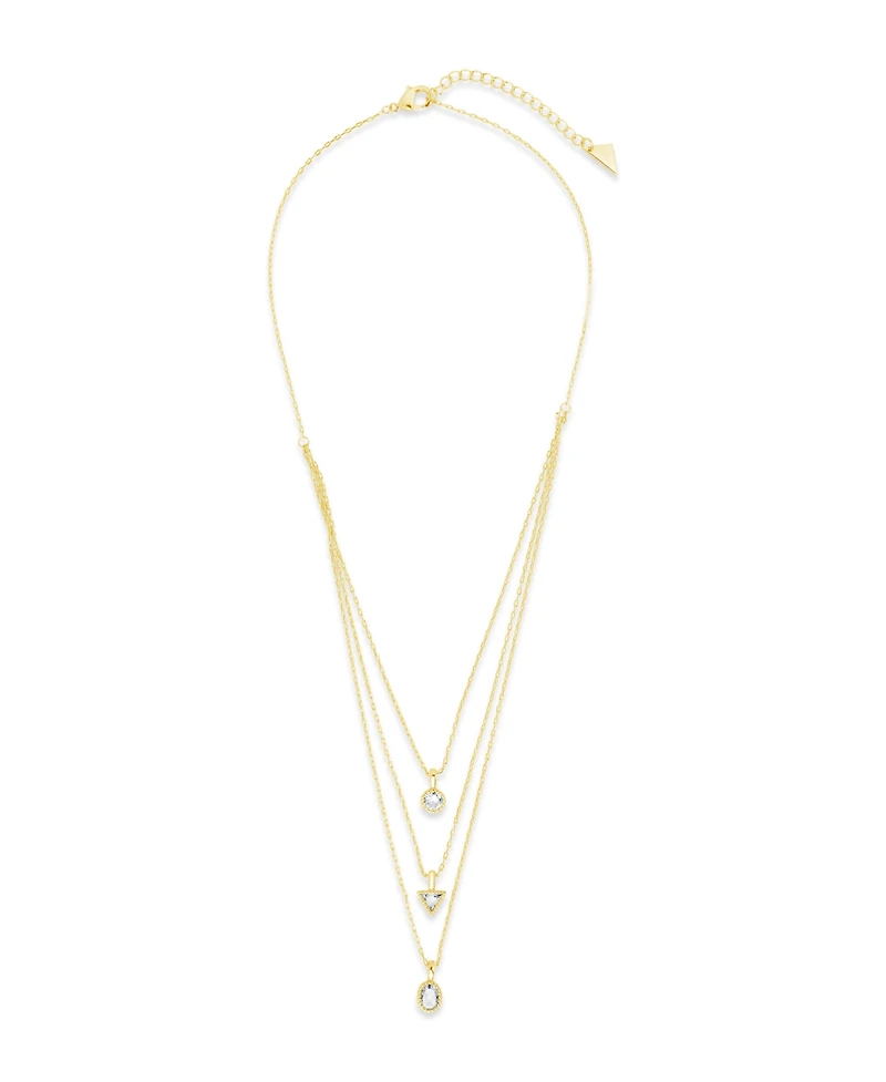 Sterling Forever Julie Layered Necklace