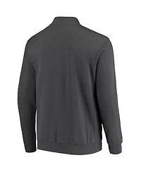 Men's Colosseum Charcoal Michigan Wolverines Tortugas Logo Quarter-Zip Jacket