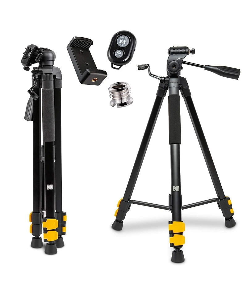 Kodak PhotoGear 62" Tripod with Remote Compact Aluminum Tripod 22"-62"