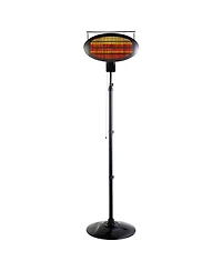 Optimus Garage-Outdoor Floor Standing Infrared Patio Heater with Remote