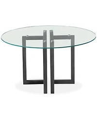 Emila Round Glass Dining Table, Created for Macy's
