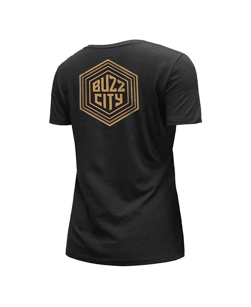 Women's New Era Black Charlotte Hornets 2022/23 City Edition V-Neck T-shirt