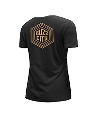Women's New Era Black Charlotte Hornets 2022/23 City Edition V-Neck T-shirt