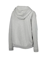 Women's Nike Heather Gray Canada Soccer Lockup Varsity Fleece Raglan Pullover Hoodie