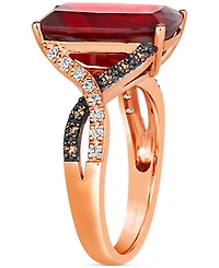 Le Vian Pomegranate Garnet (6-3/4 ct. t.w.) & Diamond (1/4 ct. t.w.) Statement Ring in 14k Rose Gold