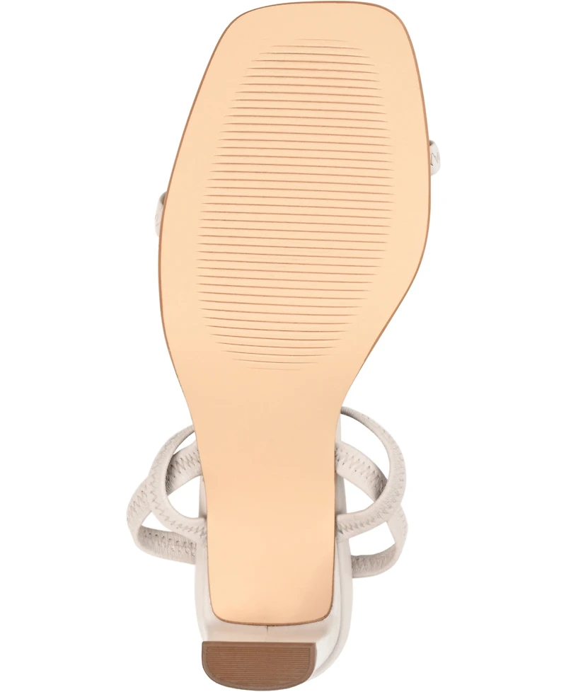 Journee Signature Women's Lenonn Block Heel Dress Sandals