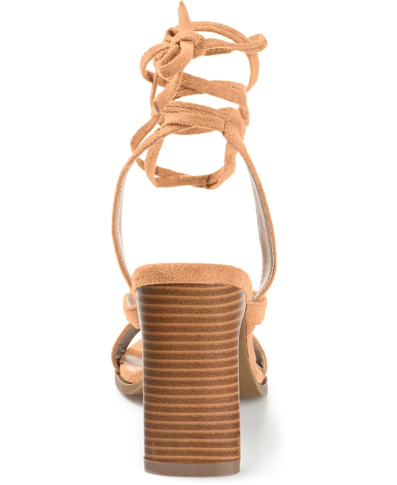 Journee Collection Women's Adalee Tie-Up Sandals