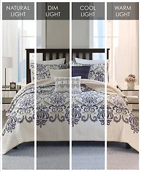 Madison Park Cali Quilted 6-Pc. Quilt Set, King/California King