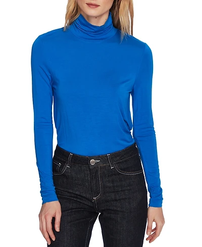 Court & Rowe Women's Long Sleeve Modal Jersey Turtleneck Top