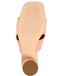 Journee Signature Women's Charlize Twisted Slip On Dress Sandals