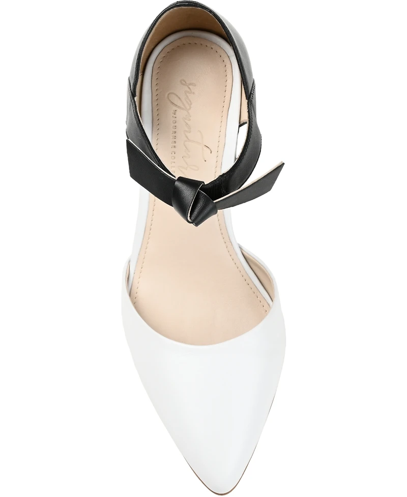 Journee Signature Women's Camille Two-Piece Block Heel Pumps