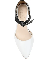 Journee Signature Women's Camille Two-Piece Block Heel Pumps