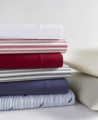 Nautica Coleridge Stripe Cotton Percale -Piece Sheet Set