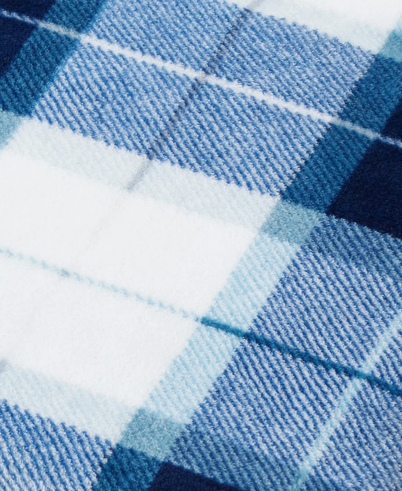 Nautica Plaid Ultra Soft Plush Blanket, King