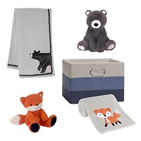 Lambs & Ivy 5-Piece Baby Gift Basket for Baby Shower/Newborn Welcome Home