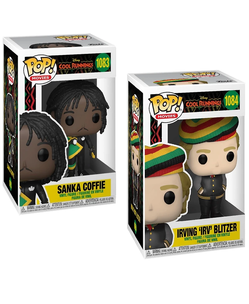Funko Movies Pop Cool Runnings Sanka Coffie and Irving Irv Blitzer 2 Piece Collectors Set