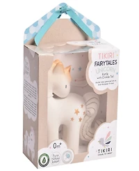 Tikiri Shining Stars Unicorn Rubber Rattle with Crinkle Wings
