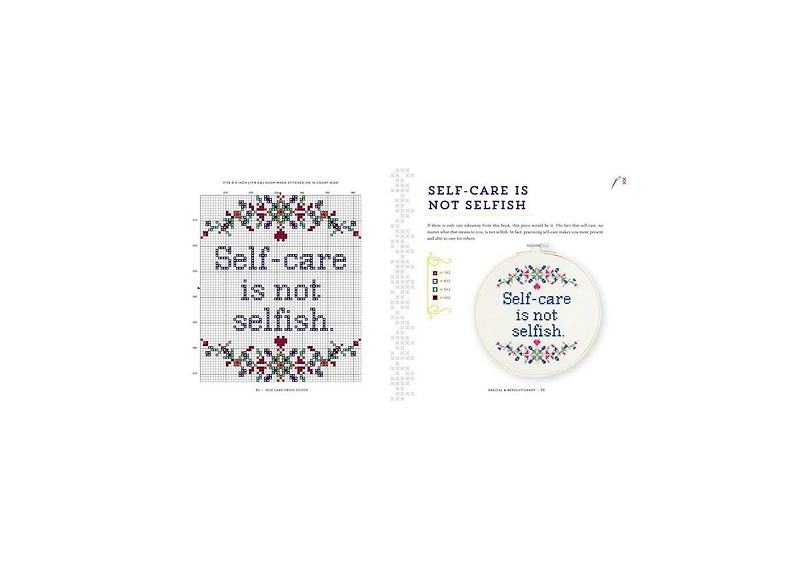 Self-Care Cross-Stitch: 40 Uplifting & Irreverent Patterns by Stephanie Rohr