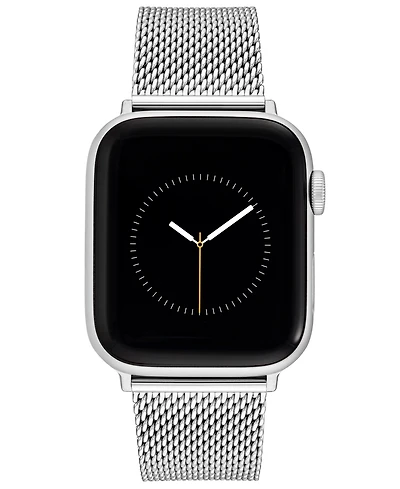 Vince Camuto Men's Silver-Tone Stainless Steel Mesh Bracelet Compatible with 42/44/45/Ultra/Ultra 2 Apple Watch
