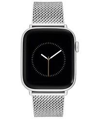 Vince Camuto Men's Silver-Tone Stainless Steel Mesh Bracelet Compatible with 42/44/45/Ultra/Ultra 2 Apple Watch