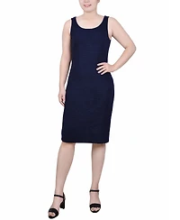 Ny Collection Women's Textured 3/4 Sleeve Two Piece Dress Set