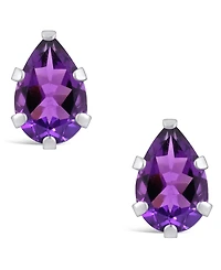 Macy's Gemstone Stud Earrings 10k White Gold