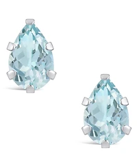 Macy's Gemstone Stud Earrings 10k White Gold