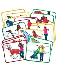Roylco Body Poetry: Animal Action Cards - Set of 16