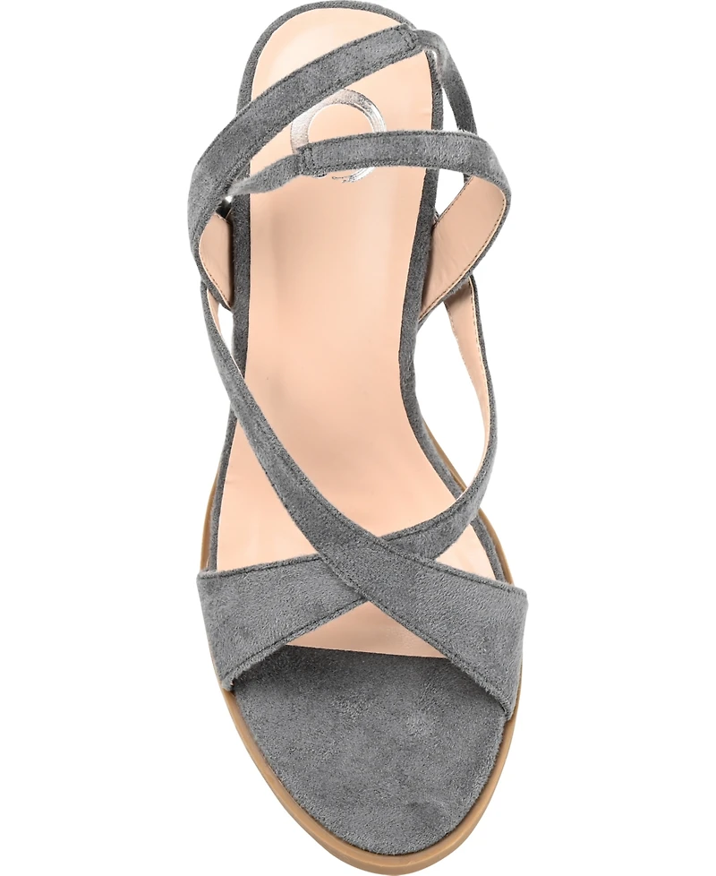 Journee Collection Women's Adalee Tie-Up Sandals