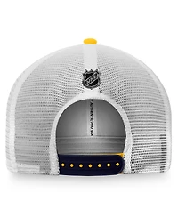 Men's Fanatics Gold, White Nashville Predators Authentic Pro Rink Trucker Snapback Hat