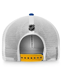 Men's Fanatics Blue, White St. Louis Blues Authentic Pro Rink Trucker Snapback Hat