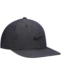 Men's Nike Skateboard Heathered Black Faux Denim Snapback Hat