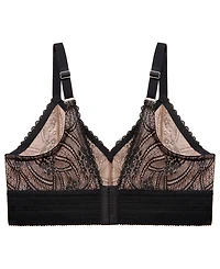 Glamorise Plus Full Figure Bramour Gramercy Luxe Lace Wireless Bralette 7012