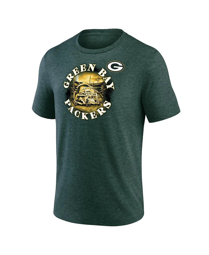 Men's Fanatics Heathered Green Green Bay Packers Sporting Chance T-shirt