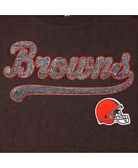 Women's Tommy Hilfiger Brown Cleveland Browns Justine Long Sleeve Tunic T-shirt