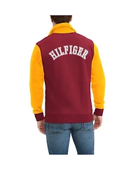 Men's Tommy Hilfiger Burgundy, Gold Washington Commanders Aiden Quarter-Zip Top