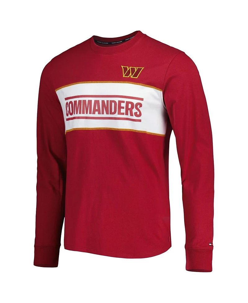 Men's Tommy Hilfiger Burgundy Washington Commanders Peter Team Long Sleeve T-shirt