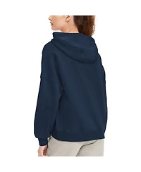 Women's Tommy Hilfiger Navy Dallas Cowboys Becca Dropped Shoulders Pullover Hoodie