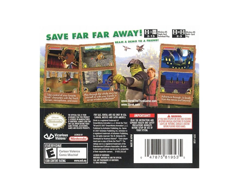 Shrek the Third: Ogres and Donkeys Nds