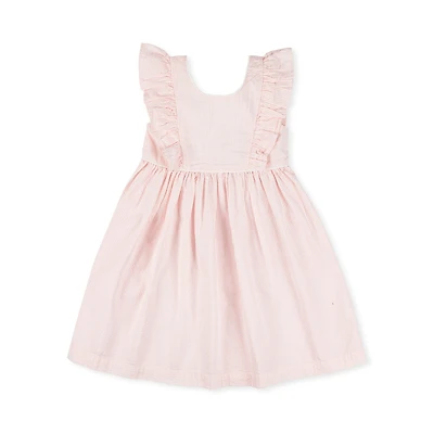 Hope & Henry Big Girls Flutter Sleeve Empire Waist Dress