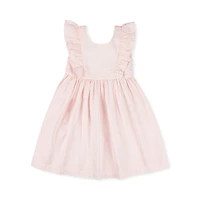 Hope & Henry Big Girls Flutter Sleeve Empire Waist Dress