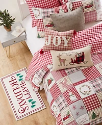Levtex Home for Christmas Festive Plaid -Pc. Quilt Set