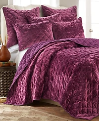 Levtex Empire Velvet Plum Sham, European